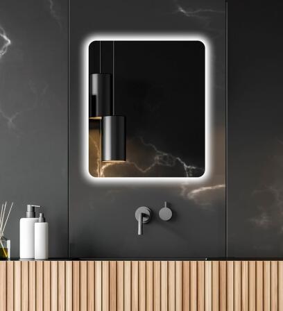 25191_AMBIENTE ROUNDED LED ZRCADLO AMIRRO 60 X 70 CM MIRROR DETAIL